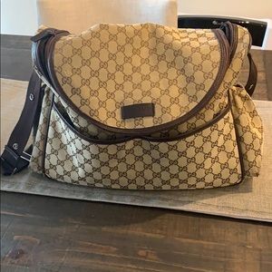 Authentic Gucci unisex Messenger Diaper Bag